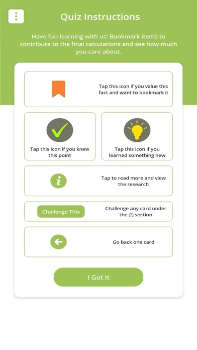 Ecoshe Vegan Flashcard Quiz Ekran Görüntüleri