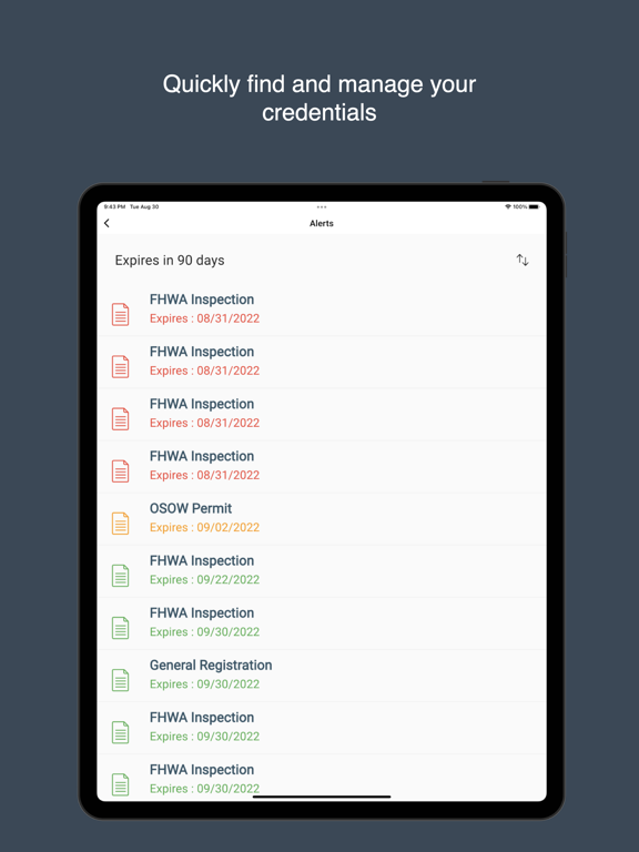 eCred Permits iPad  स्क्रीनशॉट