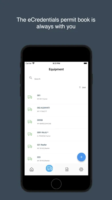 Screenshot di eCred Permits