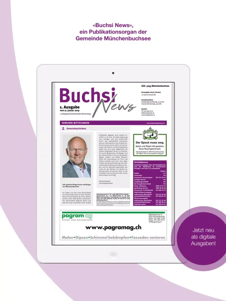 Buchsi News iPad  스크린샷