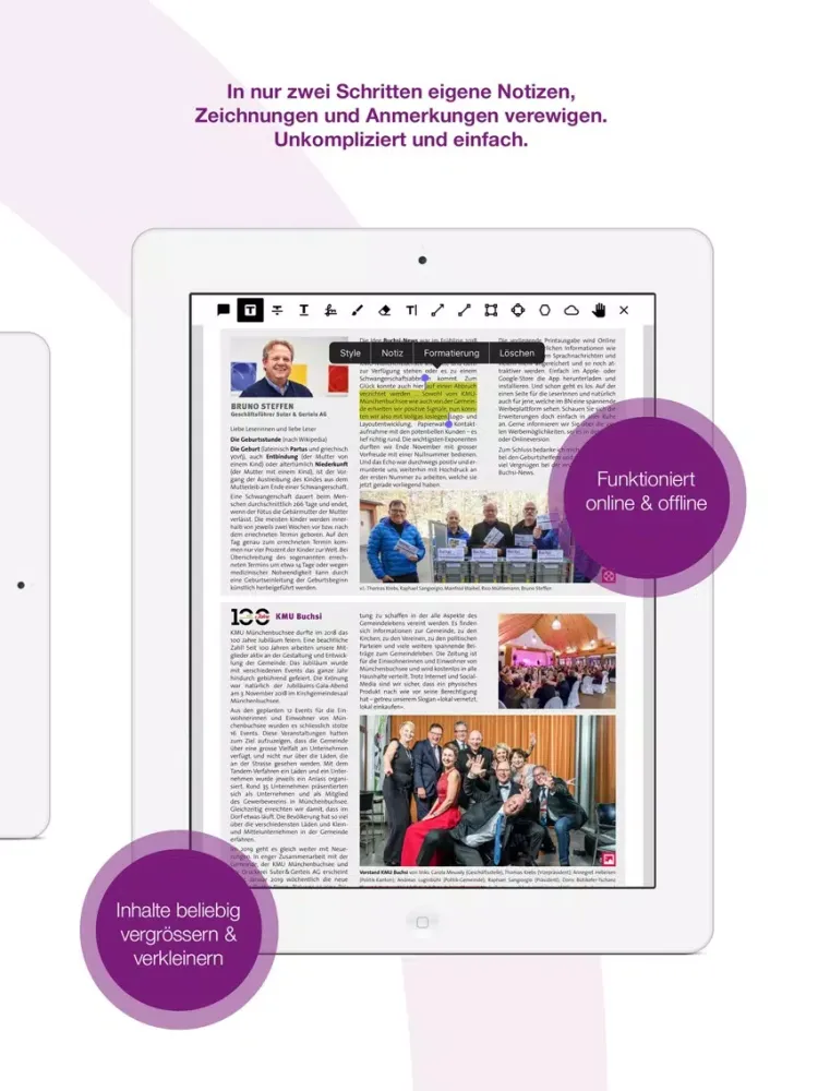Buchsi News iPad  스크린샷