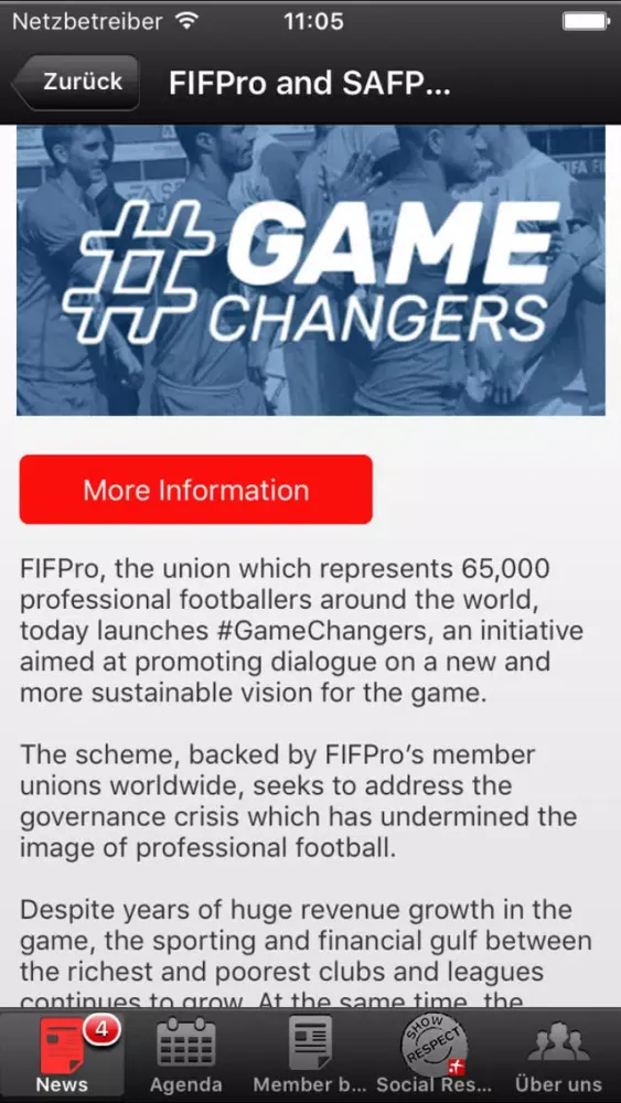 SAFP | Swiss Association of Football Players News应用截图
