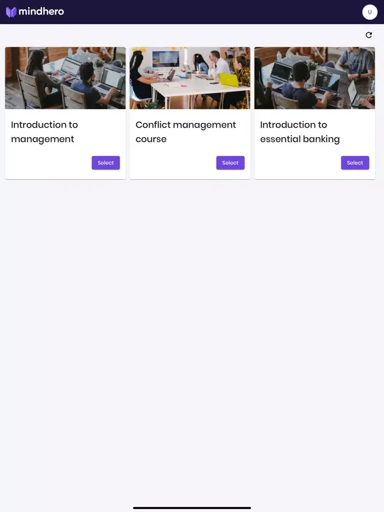 Tangkapan skrin mindhero - blended learning iPad 