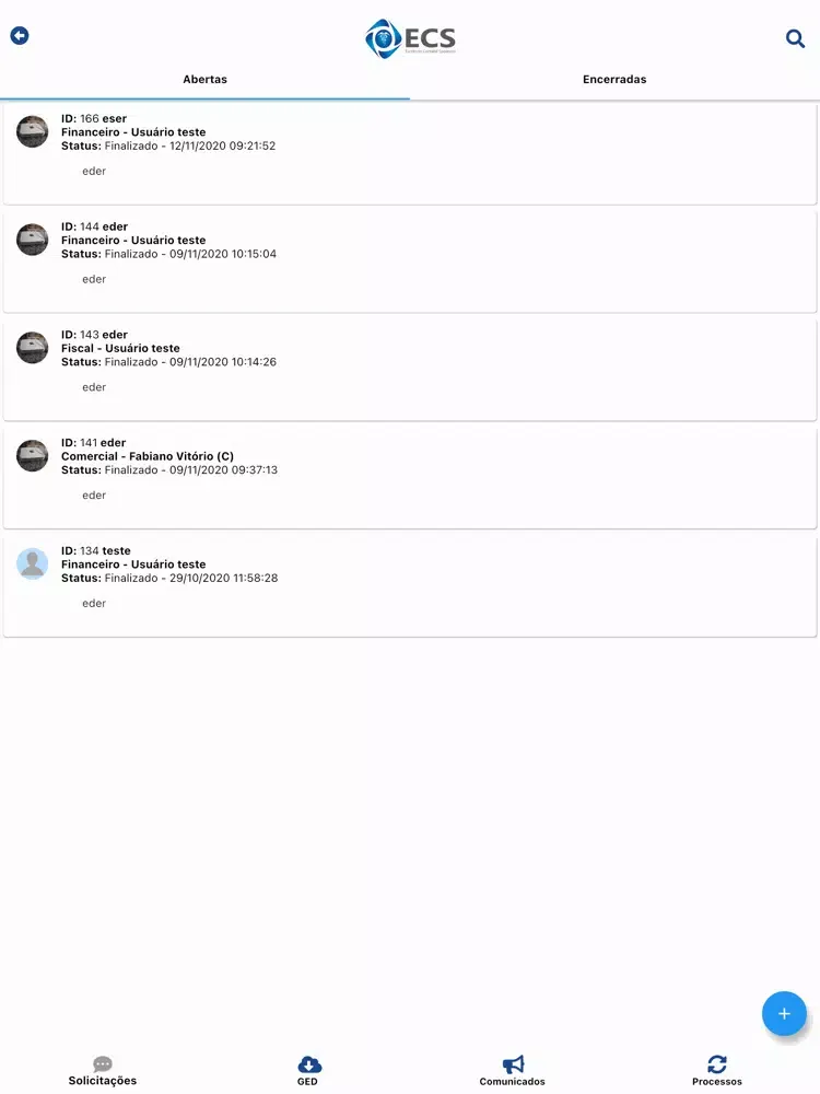 ECS iPad 应用截图