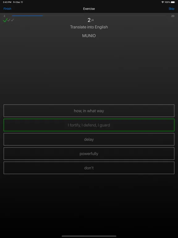 SMART Latin Vocab Tester iPad 應用截圖