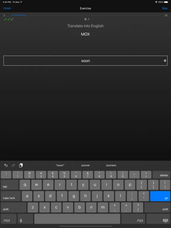 SMART Latin Vocab Tester iPad 應用截圖