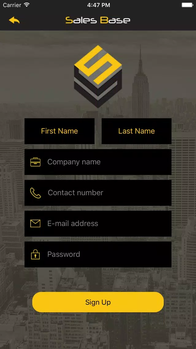 Screenshot di Sales Base - Inventory Management System