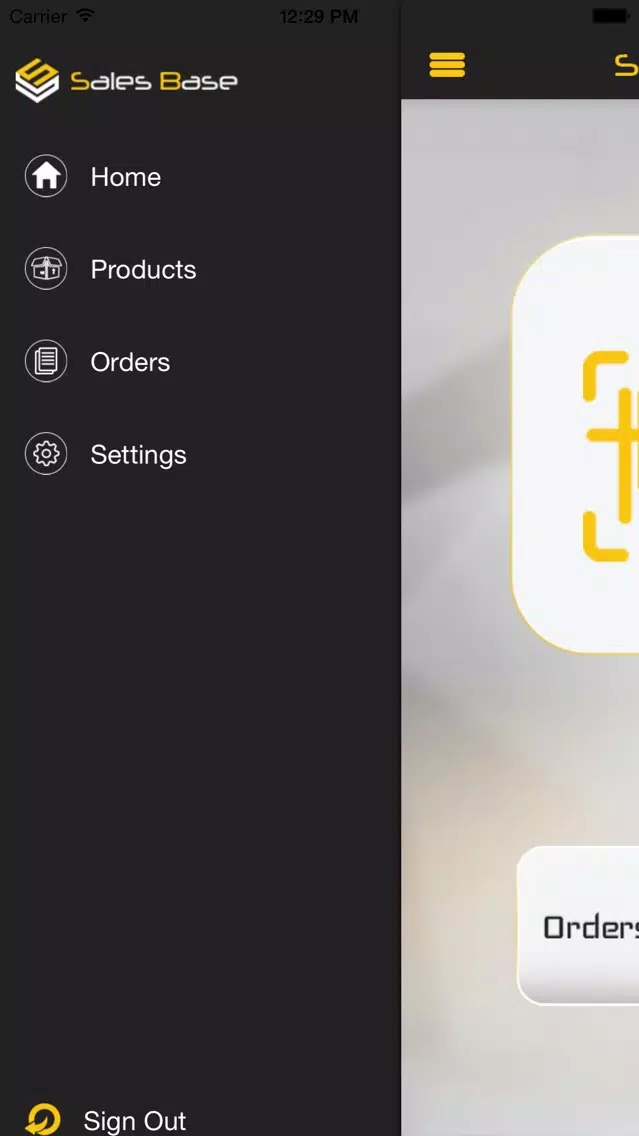 Screenshot di Sales Base - Inventory Management System
