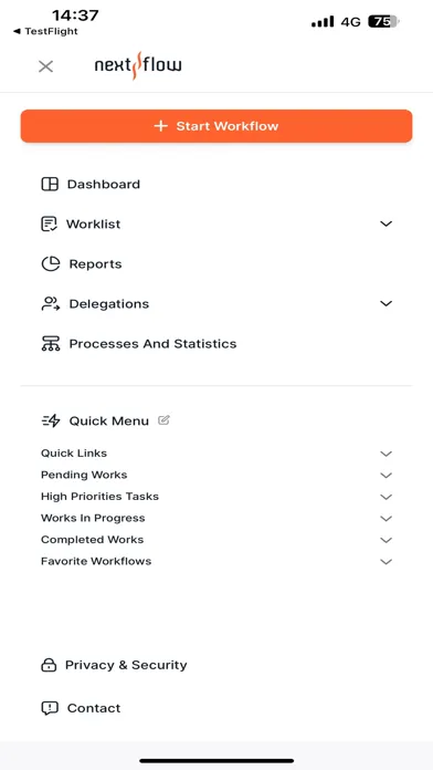 Скриншоты Nextflow