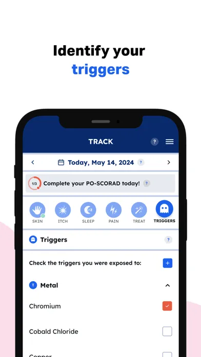Tangkapan skrin EczemaWise Track Skin & Eczema