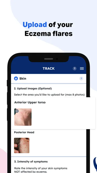 Tangkapan skrin EczemaWise Track Skin & Eczema