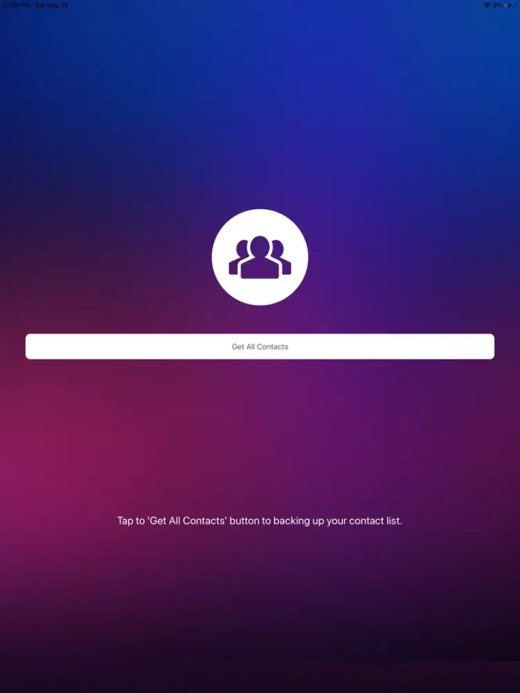Screenshot di Contacts Backup & Share Endi iPad 