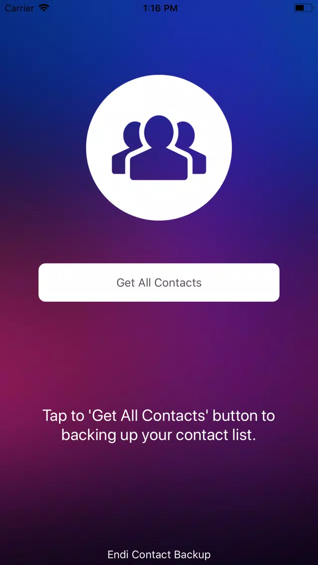 Contacts Backup & Share Endi سکرین شاٹس
