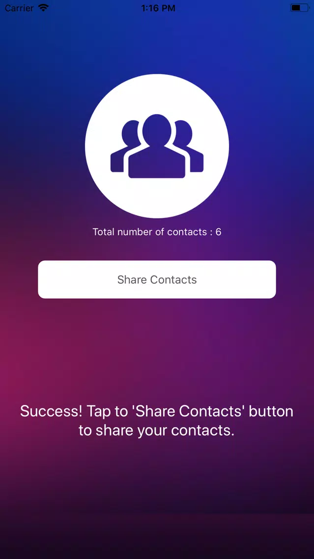 Contacts Backup & Share Endi سکرین شاٹس