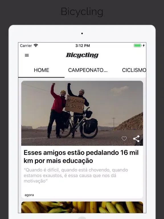 Bicycling Brasil iPad  Screenshots