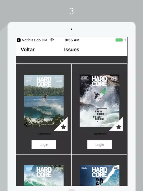 Ảnh chụp màn hình của Hard Core iPad 