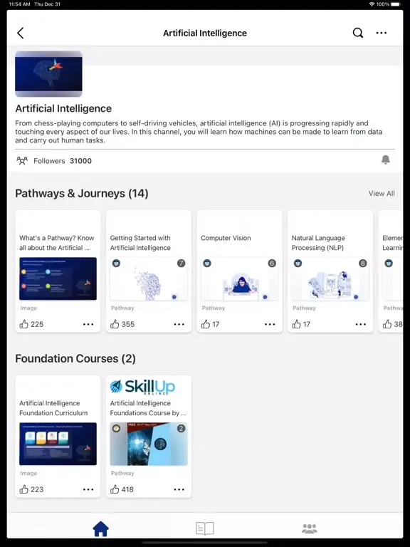 Tangkapan layar FutureSkills Prime iPad 