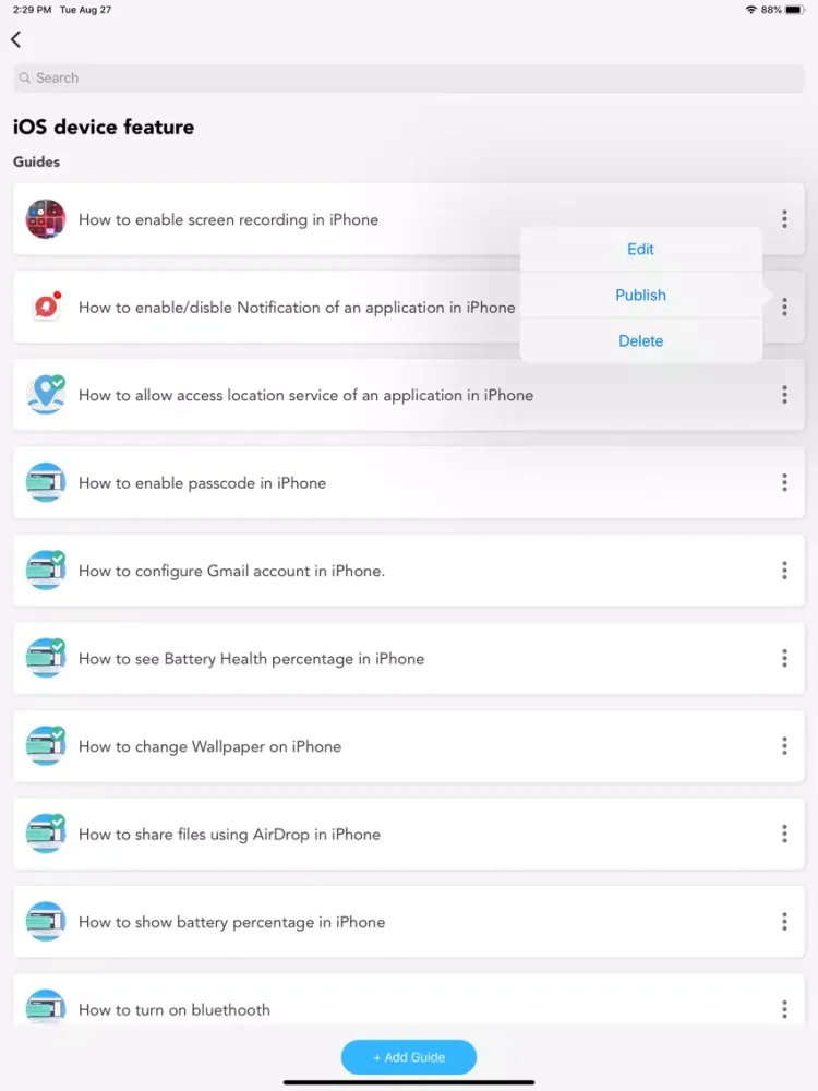 MyGuide Creator and Player iPad  سکرین شاٹس