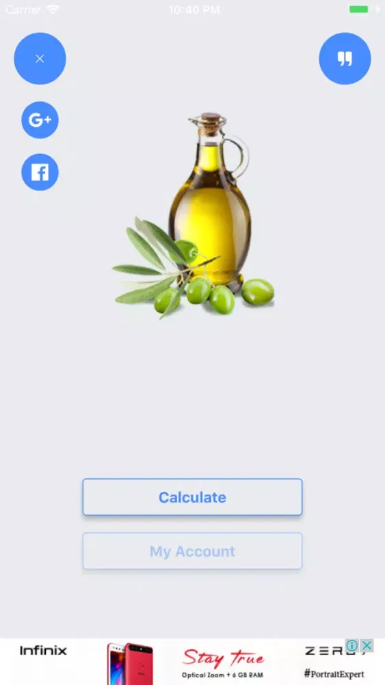 Zrzuty ekranu Olive Oil Production Tracker