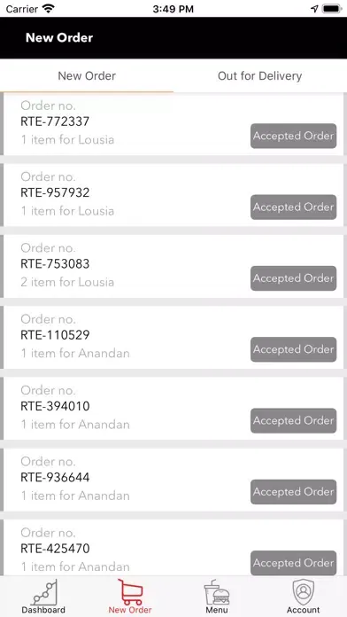 Captures d'écran de E-Delivery Outlet