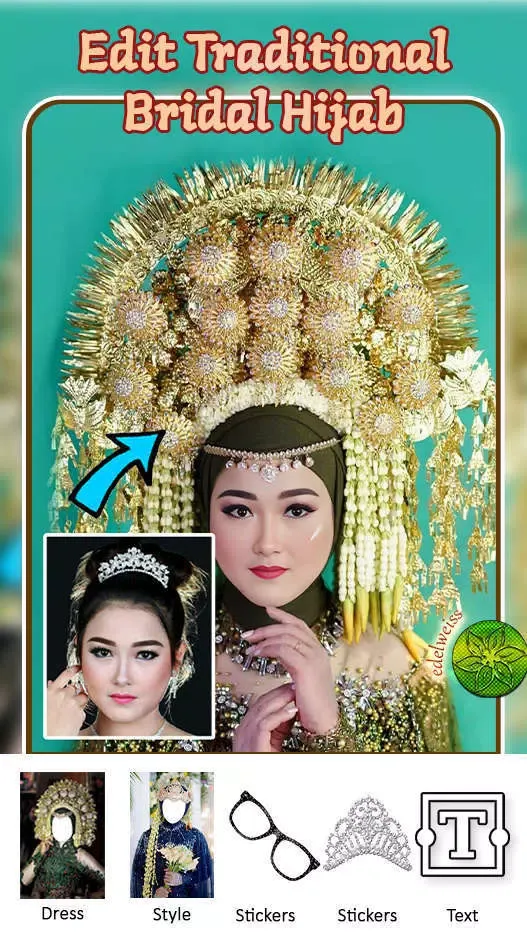 Traditional Bridal Hijab Edit Ekran Görüntüleri