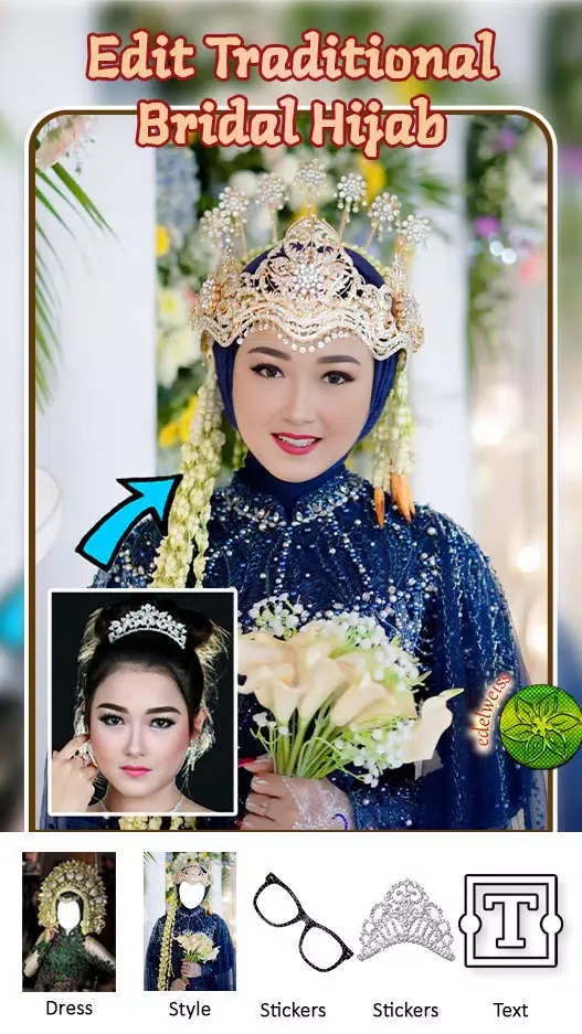 Traditional Bridal Hijab Edit Ekran Görüntüleri