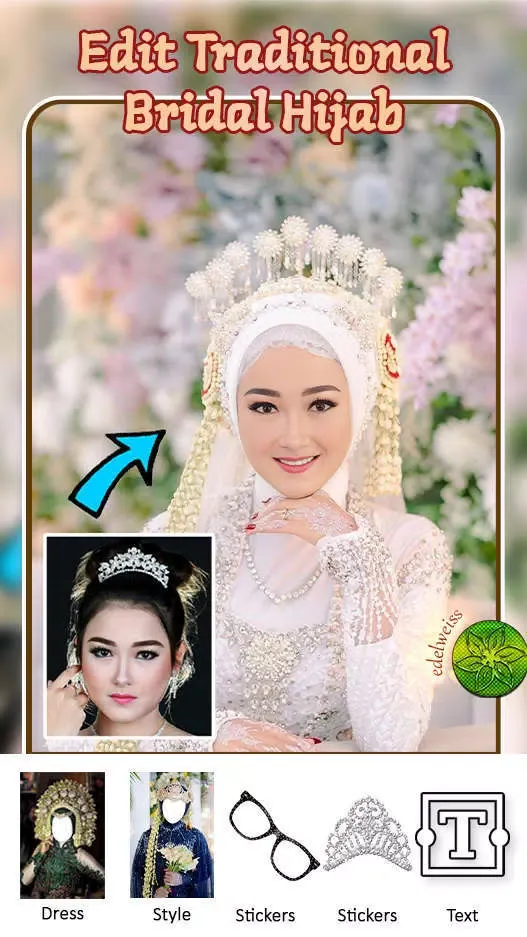 Traditional Bridal Hijab Edit Ekran Görüntüleri