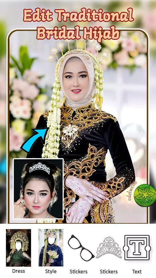 Traditional Bridal Hijab Edit Ekran Görüntüleri