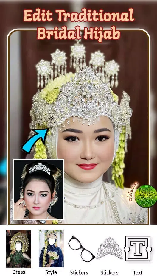 Traditional Bridal Hijab Edit Ekran Görüntüleri