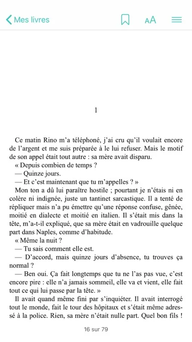 Capturas de pantalla de Brio Reader