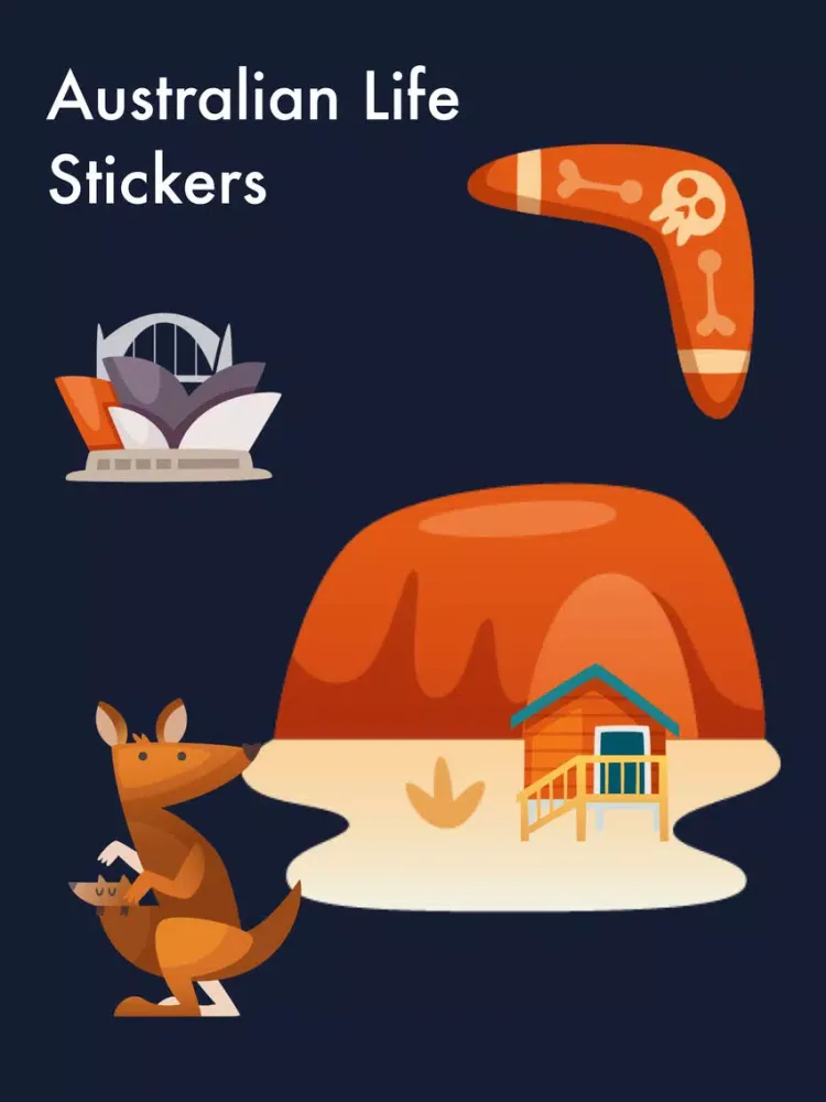 Australian Stickers iPad  Screenshots