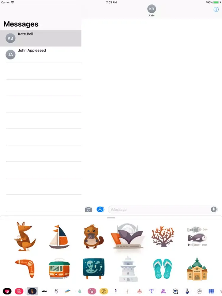 Australian Stickers iPad  Screenshots