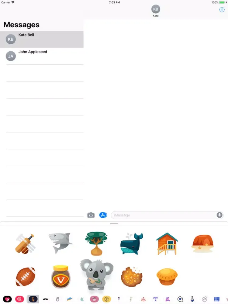 Australian Stickers iPad  Screenshots