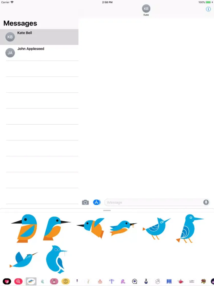 Capturas de pantalla de Savage Bird Stickers iPad 