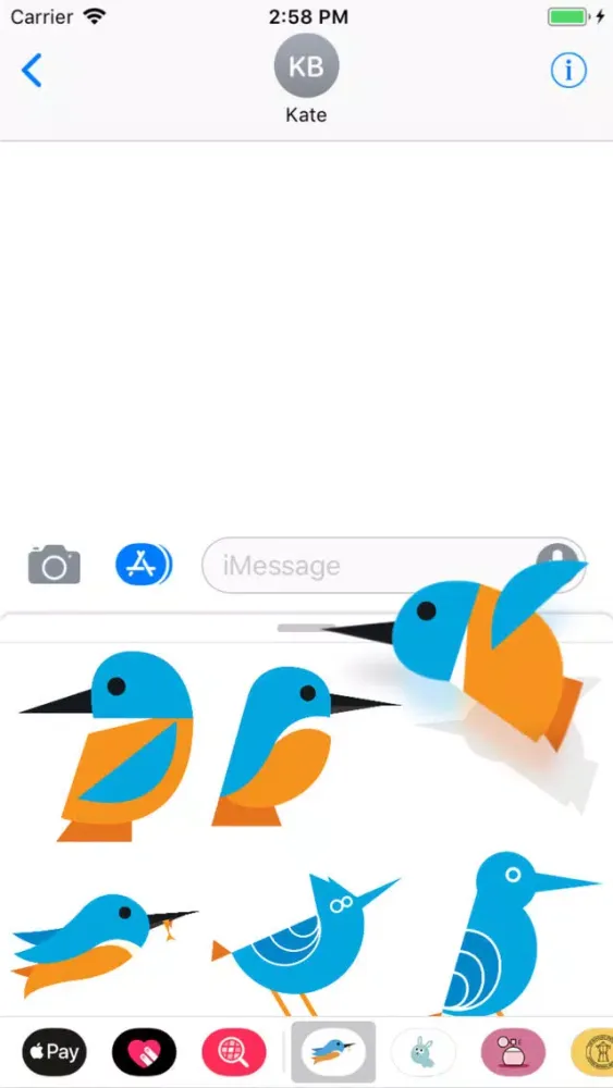 Capturas de pantalla de Savage Bird Stickers