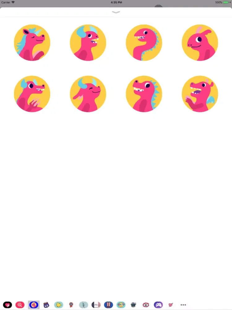 Capturas de pantalla de Bubble Monsters Stickers iPad 