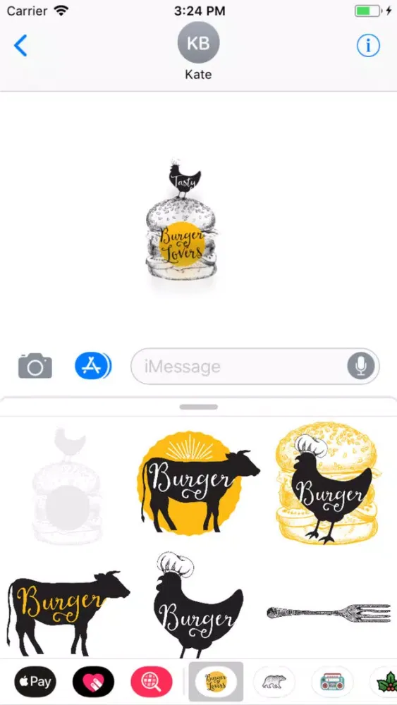 Burger Stickers Ekran Görüntüleri