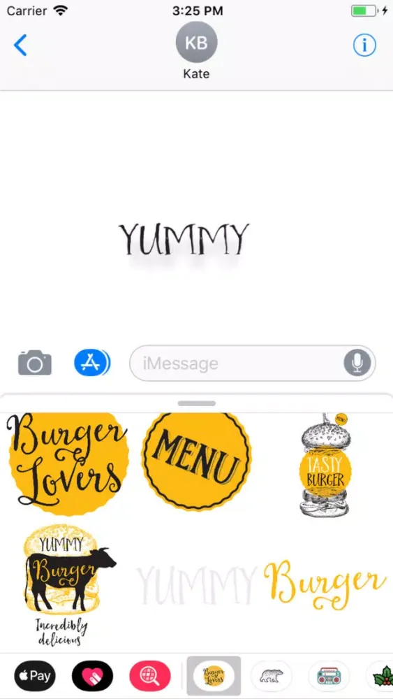 Burger Stickers Ekran Görüntüleri