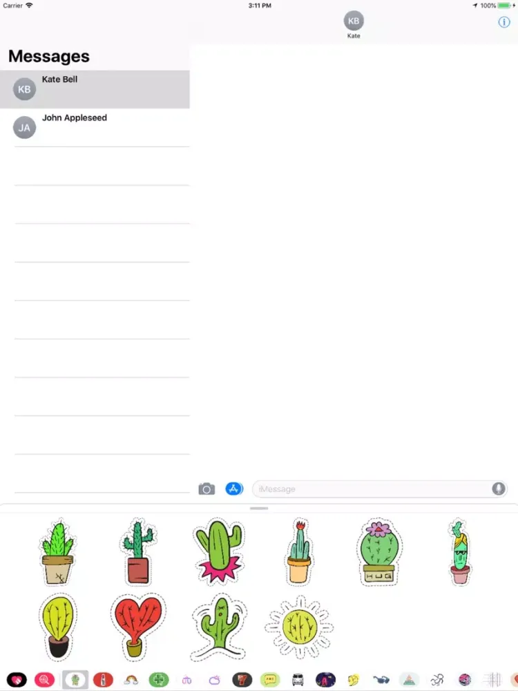 Cactus Stickers iPad  سکرین شاٹس