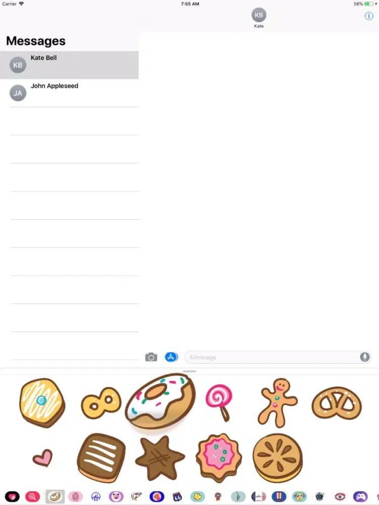 Capturas de tela do Cookies Doodle Stickers iPad 