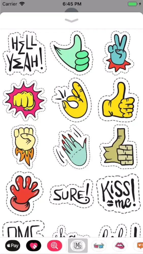 Zrzuty ekranu OMG Stickers