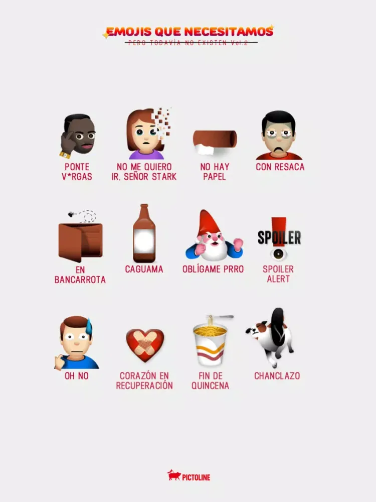 Ảnh chụp màn hình của Emojis que necesitábamos iPad 