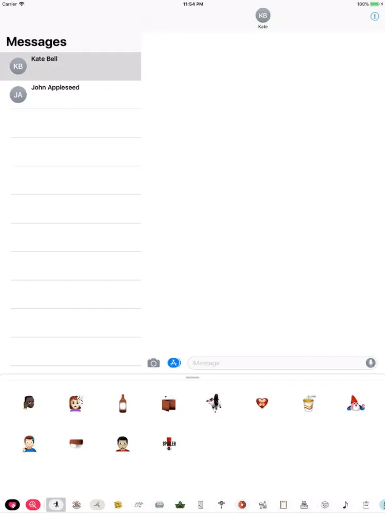 Ảnh chụp màn hình của Emojis que necesitábamos iPad 