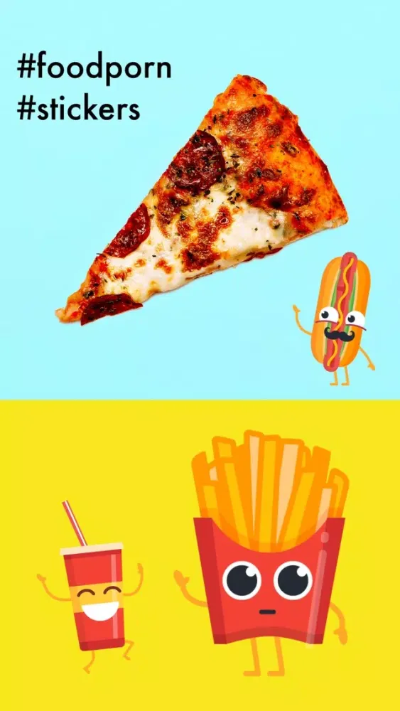 Delicious Fast Food Stickers 스크린샷