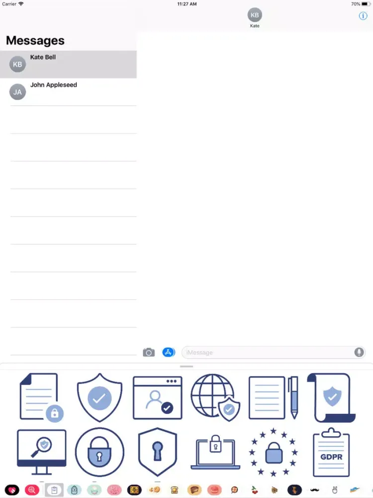 Screenshot di GDPR Privacy Policy Stickers iPad 