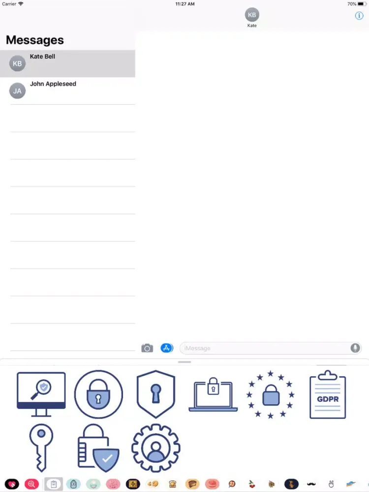 Screenshot di GDPR Privacy Policy Stickers iPad 