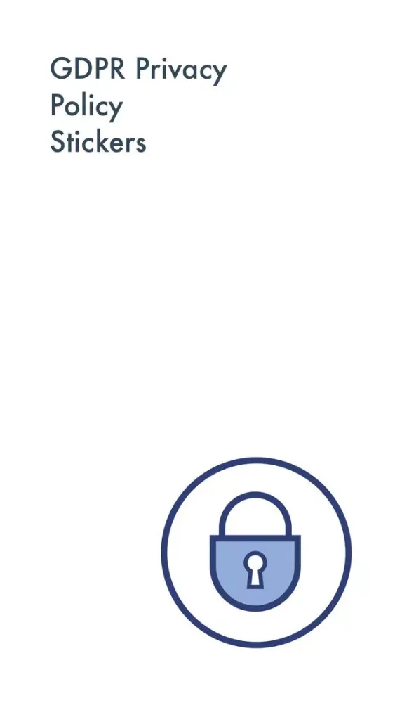 Screenshot di GDPR Privacy Policy Stickers