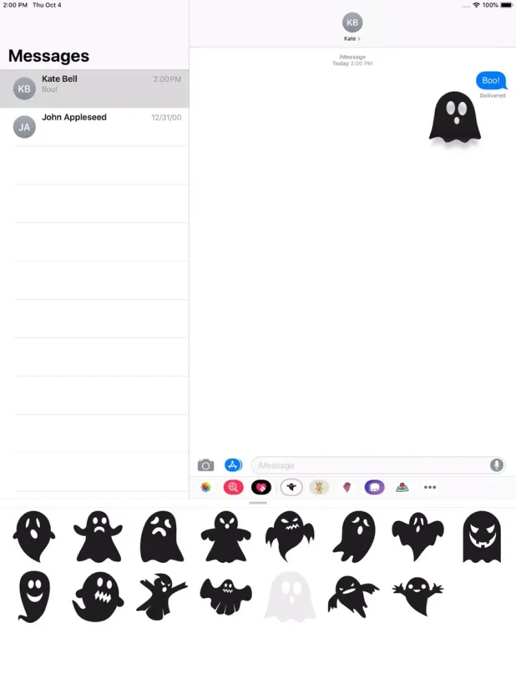 تصاویر Ghost Stickers Pro iPad 