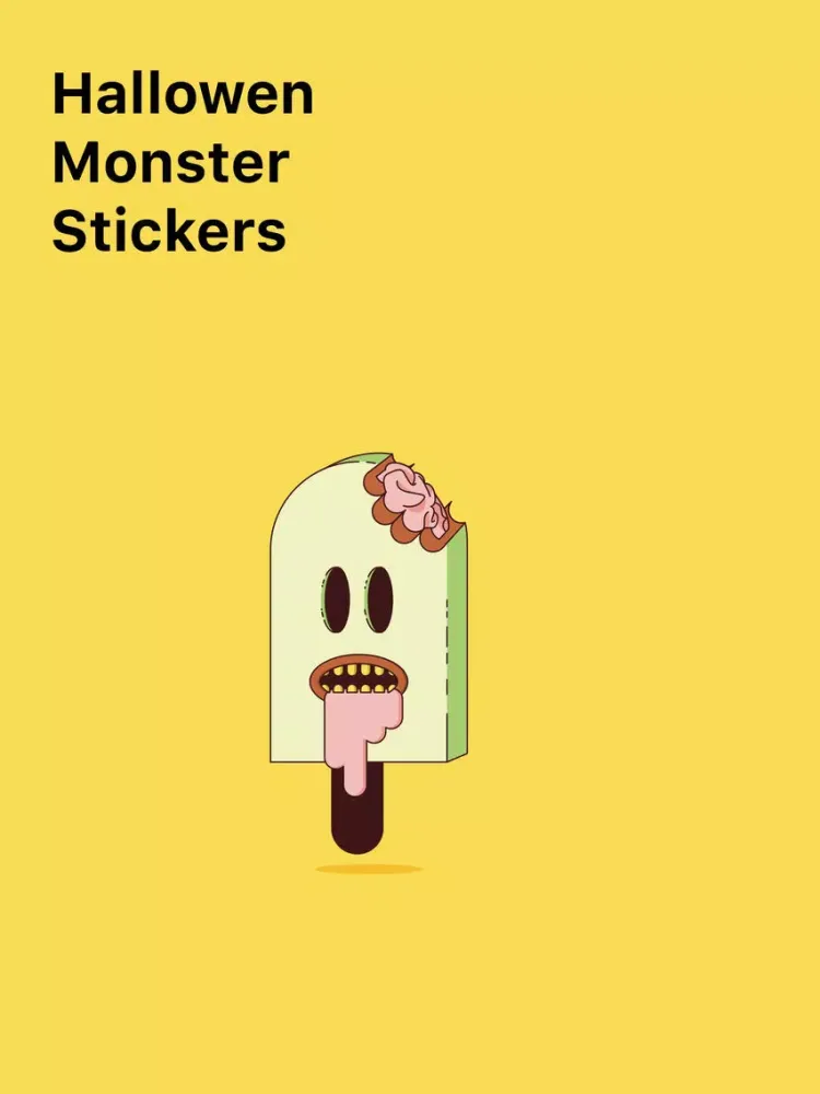 Halloween Monsters Stickers + iPad  Screenshots