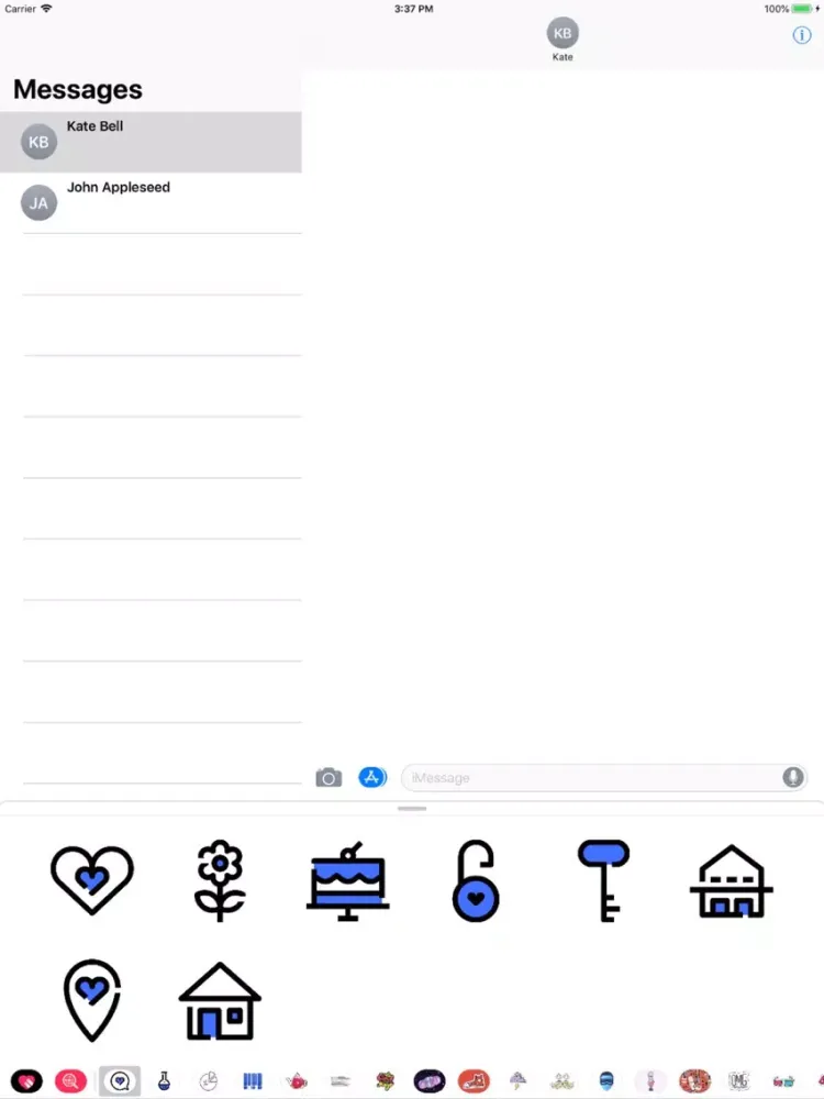 Скриншоты Love Stickers Pro iPad 
